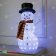 Светодиодная фигура акрил "Снеговик в шарфе" 60 см, холодный белый, динамика. 12-1505
