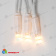 Гирлянда Нить 10 м., 120 LED, теплый белый, с мерцанием, белый резиновый провод (Каучук), с защитным колпачком. 10-3740.