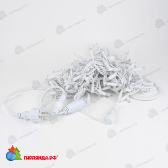 Гирлянда Нить 10 м., 120 LED, мульти, без мерцания, белый резиновый провод (Каучук), с защитным колпачком. 10-3733.