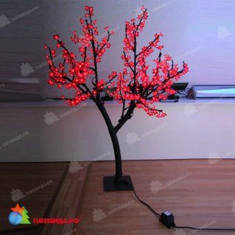 Светодиодное дерево Сакура высота 1.5 м., 450 LED, красный. 13-1234