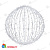 Шар светодиодный 230V, диаметр 80 см, 450 Led, эффект мерцания, цвет Холодный Белый 14-1579
