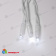 Гирлянда светодиодный занавес 1.5х1.5 м., 160 LED, холодный белый, с мерцанием, белый резиновый провод (Каучук), с защитным колпачком. 10-3712.