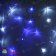 Гирлянда Бахрома, 3х0.9 м., 144 LED, сине-белая, с мерцанием, белый ПВХ провод с защитным колпачком. 07-3525