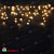 Гирлянда Бахрома, 3,1х0.5 м., 150 LED, теплый белый, без мерцания, черный ПВХ провод (Без колпачка), 220В. 04-3233