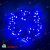 Гирлянда Нить 10 м., 75 LED, синий, без мерцания, черный резиновый провод (Каучук), 24В. 04-3423