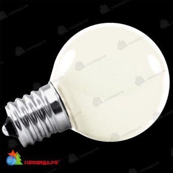 Светодиодная лампа для белт-лайт, d=45 мм., E27, 1Вт, холодный белый. 07-3553