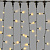 Гирлянда светодиодный занавес, 2х3м., 600 LED, теплый белый, без мерцания, черный резиновый провод, с защитным колпачком. 16-1135