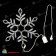 Снежинка светодиодная с мерцанием. 57 см дюралайт, Холодный Белый-Синий. 03-3773