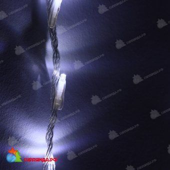 Гирлянда светодиодный занавес Водопад 3х2 м., 336 LED, холодный белый, прозрачный провод. 07-3602