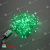 Гирлянда Нить, 20м., 200 LED, зеленый, без мерцания, прозрачный ПВХ провод (Без колпачка). 11-1456