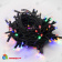 Гирлянда Нить 10 м., 120 LED, мульти, с контроллером, черный резиновый провод (Каучук), с защитным колпачком. 10-3729.