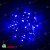 Гирлянда Нить 10 м., 75 LED, синий, без мерцания, черный резиновый провод (Каучук), 220В. 04-3479