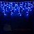 Гирлянда Бахрома, 3,1х0.5м., 150 LED, синий, без мерцания, белый резиновый провод (Каучук), с защитным колпачком. 04-3164