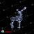 Cветодиодная фигура 3D "Олень Ажурный", 200x150x12см. 19-1033