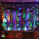 Гирлянда светодиодный занавес 3х2 м., 240 LED, мульти, с мерцанием, черный резиновый провод (Каучук), с защитным колпачком. 10-3716.