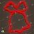 Светодиодная фигура «Колокольчик» из гибкого неона, 0.75x0.75 м., красный. 13-1256