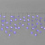 Гирлянда Бахрома 3х0.6м., 108 LED, фиолетовый, без мерцания, прозрачный ПВХ провод с защитным колпачком. 16-1006