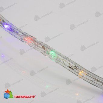 Светодиодный дюралайт LED, 24 LED/м, 14м, мульти, с динамикой. 14-1611