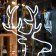Фигура световая «Сказочный олень» из гибкого неона, 140х93 см, 1680 LED, холодный белый. 14-1548