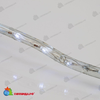 Светодиодный дюралайт LED, 24 LED/м, 14м, холодный белый, с динамикой. 14-1612