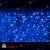 Гирлянда светодиодный занавес 2х6 м., 1425 LED, синий, с мерцанием, без контроллера, черный ПВХ провод (Без колпачка). 11-1126