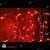 Гирлянда Бахрома 3.2х0.8 м., 200 LED, красный, чейзинг, белый провод (пвх) с защитным колпачком. 11-1946