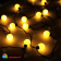 Гирлянда нить с насадками ШАРИКИ D40мм, 5м., 20 LED, теплый белый, без мерцания, черный ПВХ провод. 06-3107