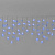 Гирлянда Бахрома 3х0.6м., 108 LED, синий, без мерцания, прозрачный ПВХ провод с защитным колпачком. 16-1002