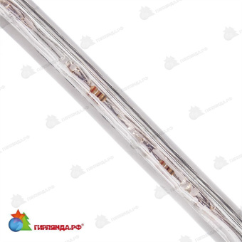 Светодиодный дюралайт LED, 24 LED/м, 14м, холодный белый, с динамикой. 14-1612
