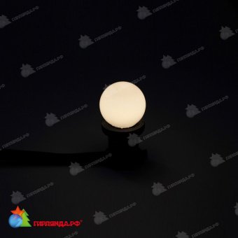 Светодиодная лампа (диммируемая) для белт-лайт, d=45 мм., E27, 0,5Вт, теплый белый. 11-1153