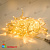 Гирлянда Нить 10 м, 94 LED, Теплый Белый, без мерцания, белый провод, каучук (резина). 17-1138