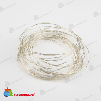 Светодиодная гирлянда "Роса", 10 м., 100 LED, мульти, медный провод. 10-3748.