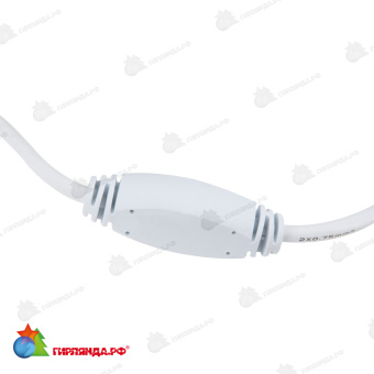 Гирлянда светодиодный занавес 3х2 м., 240 LED, холодный белый, с мерцанием, белый резиновый провод (Каучук), с защитным колпачком. 10-3725.