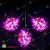 Гирлянда на деревья, спайдер, Луч, 3x20, 60м, 600 LED, 24В, Розовый, с мерцанием, прозрачный провод (силикон). 04-4417
