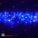 Гирлянда Бахрома, 3х0.5 м., 112 LED, синий, с мерцанием, прозрачный ПВХ провод. 07-3456