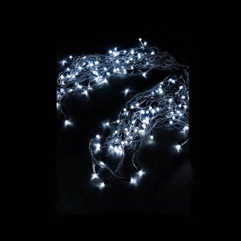 Гирлянда Бахрома, 3,2х0.9м., 168 LED, теплый белый, без мерцания, черный резиновый провод (Каучук), с защитным колпачком, 220В. 04-3171
