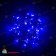 Гирлянда Нить 10 м., 75 LED, синий, с мерцанием, черный резиновый провод (Каучук), 220В. 04-3477
