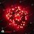 Гирлянда Нить, 10м., 100 LED, Красный, с мерцанием, черный провод (каучук). 04-4298