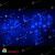 Гирлянда Бахрома 3.2х0.8 м., 200 LED, синий, с мерцанием, черный провод (пвх) с защитным колпачком. 11-1940