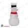 Акриловая светодиодная фигура «Снеговик в шляпе» 38х38х72 см, холодный белый, прозрачный ПВХ провод. 14-1533
