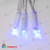 Гирлянда Нить 10 м., 120 LED, синий, с мерцанием, белый резиновый провод (Каучук), с защитным колпачком. 10-3791
