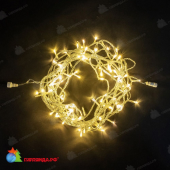 Гирлянда на деревья 5x10м., Комплект 50м, 500 LED, теплый белый, с мерцанием, прозрачный провод, 30Вт./24В.трансформатор до 60м. 04-3441+04-3630