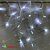 Гирлянда Бахрома, 2х0.6м., 80 LED, холодный белый, с мерцанием, белый ПВХ провод с защитным колпачком. 13-1241