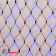 Светодиодная сетка 2х1.5 м., 288 LED, красно-синий, без мерцания, черный резиновый провод (Каучук), с защитным колпачком. 10-3708.
