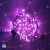 Гирлянда Нить, 10м., 100 LED, Фиолетовый, с мерцанием, прозрачный провод (пвх). 07-3803
