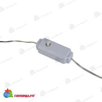 Гирлянда светодиодная "Роса", 10м. 250 LED. Белый свет. Провод прозрачный. 10-3621