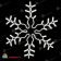 Снежинка светодиодная без мерцания. 86 см гибкий неон, Холодный Белый. 03-3779