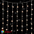 Гирлянда светодиодный занавес 5,5x3 м., 360 LED, (облегченный), Теплый Белый, c мерцанием Холодный Белый, прозрачный ПВХ провод, 220В. 04-5271