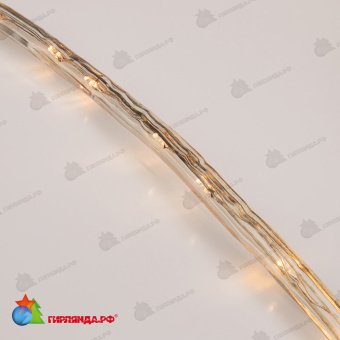 Светодиодный дюралайт LED, 24 LED/м, 14м, теплый белый, с динамикой. 14-1610