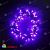 Гирлянда Нить, 10м., 100 LED, Пурпурный, без мерцания, черный провод (пвх). 04-4300
